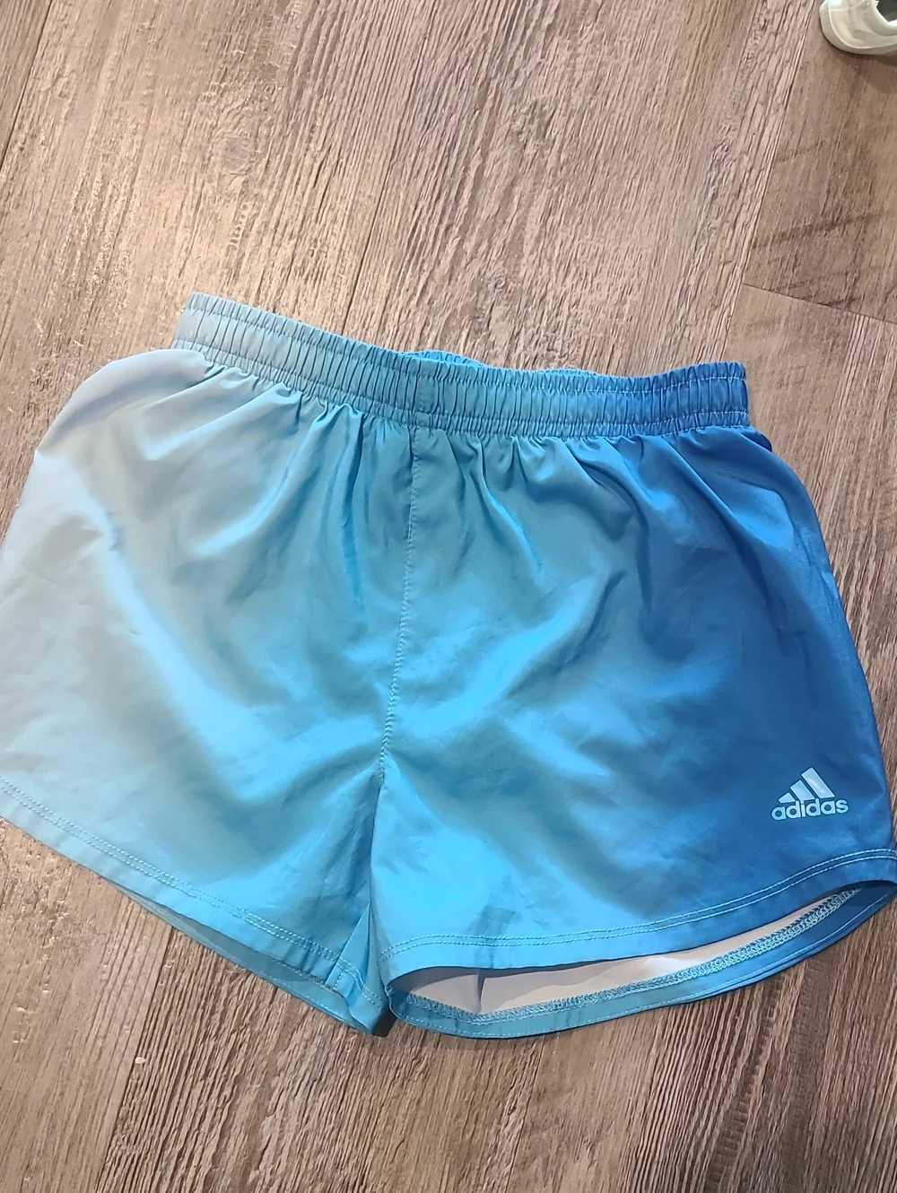 adidas Mint Racerback Tank with Blue Ombre Running Shorts Size Large 10/12